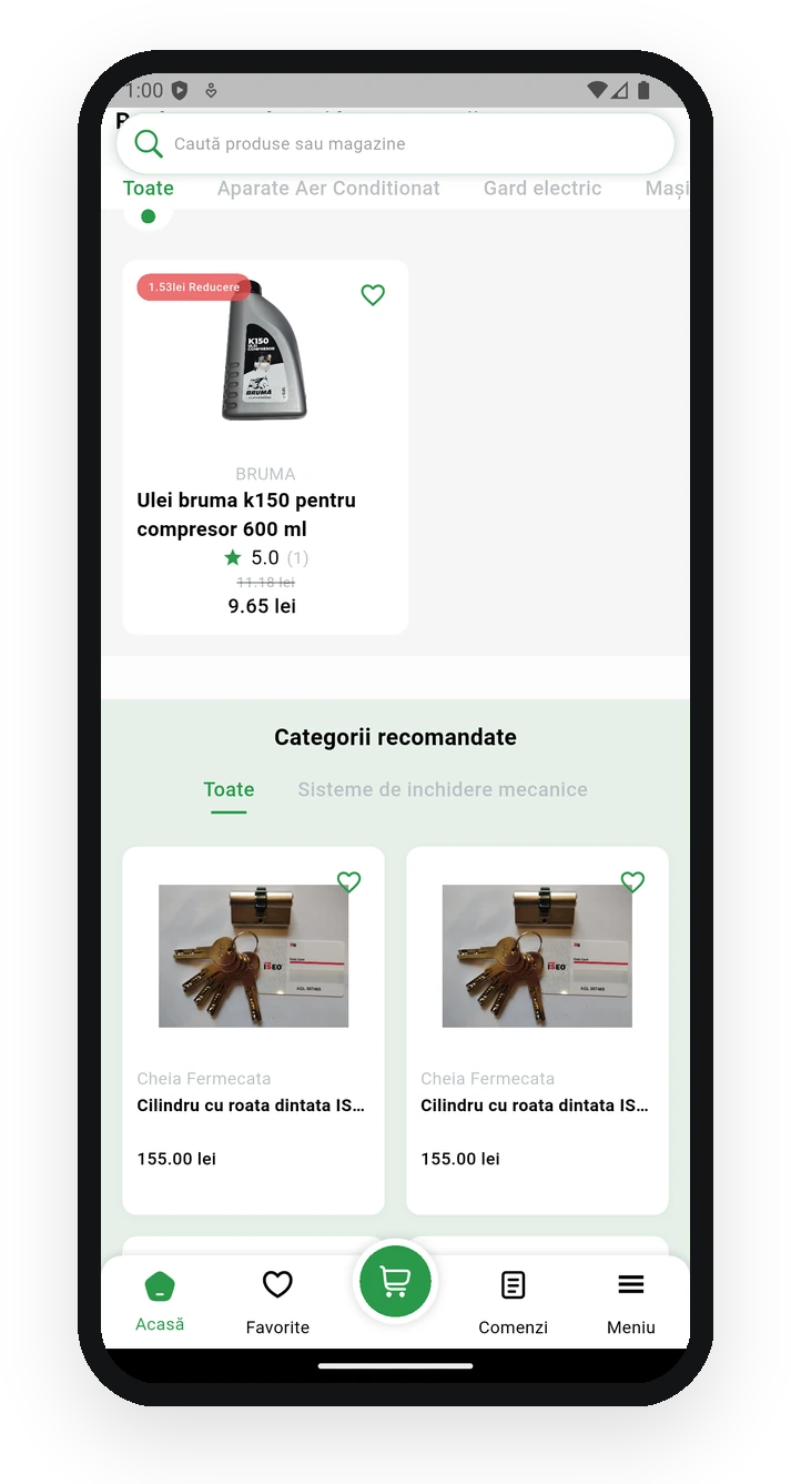 MixBOX Customer App - Categories